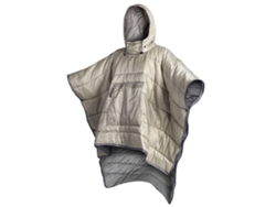 Saco de dormir tipo poncho calefactable para acampar al aire libre en invierno