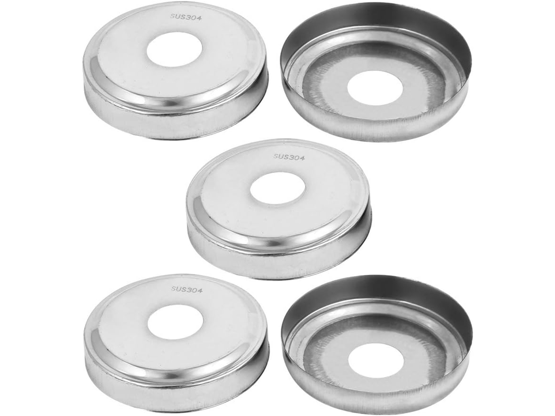 Placas embellecedoras para barandillas de escaleras de acero inoxidable 304, 5 piezas, 2,68 pulgadas de diámetro CHABERLU