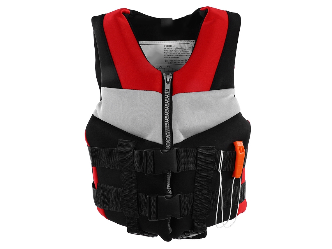 Chaleco salvavidas de neopreno para niños, flotabilidad para snorkel, natación y buceo, rojo XL