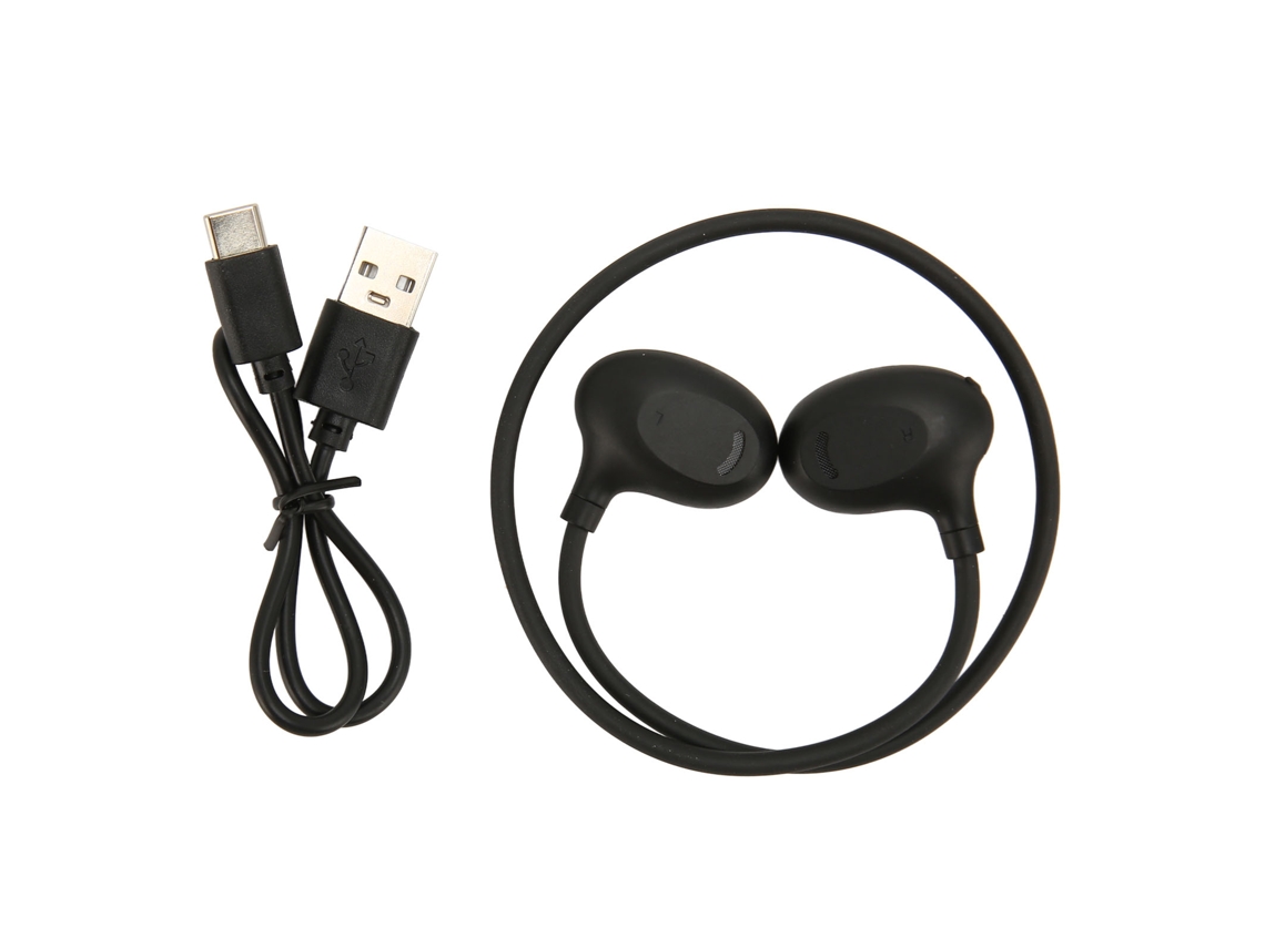 Audífonos Inalámbricos Bluetooth De Conducción Ósea Para Deportes Al Aire Libre, Supraaurales, Color Negro