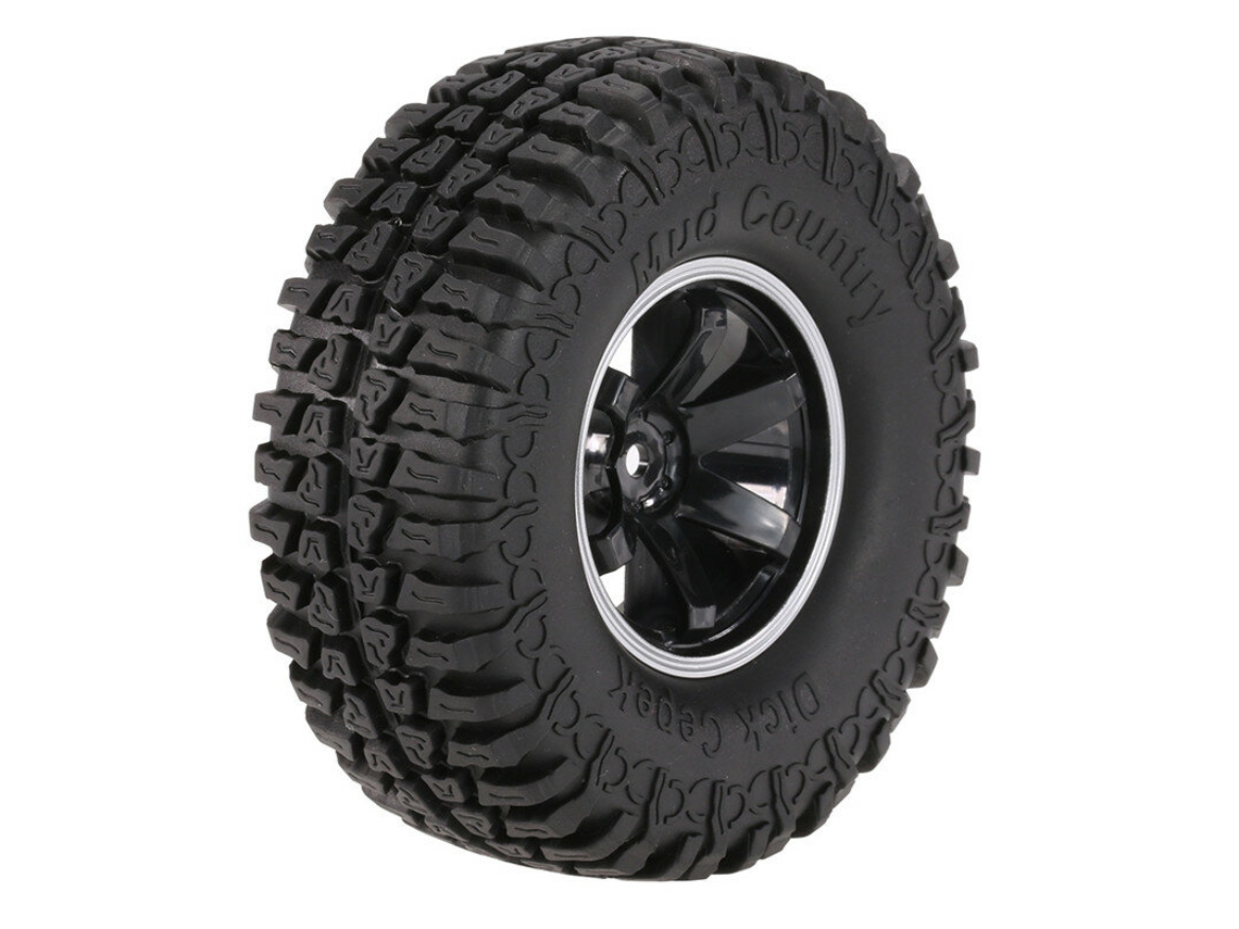 4pcs Austar Ax-3020c 1.9 Inch 103mm Rc Car Tires With Hub For 1/10 D90 Scx10 Cc01 Rc Car Crawler