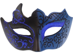 Máscara Veneciana De Media Cara Con Purpurina Y Fuego, Máscara De Carnaval Para Adultos, Hombres Y Mujeres. Accesorio.