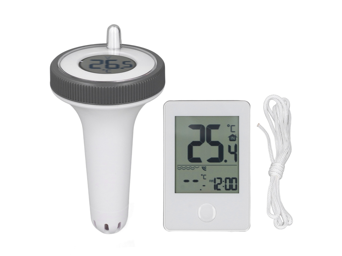 Termómetro Flotante Inalámbrico Para Piscinas, Pantalla Lcd Digital, Precisión De 0,1 ℃, Resistente Al Agua Ip67, Medidor De Temperatura.