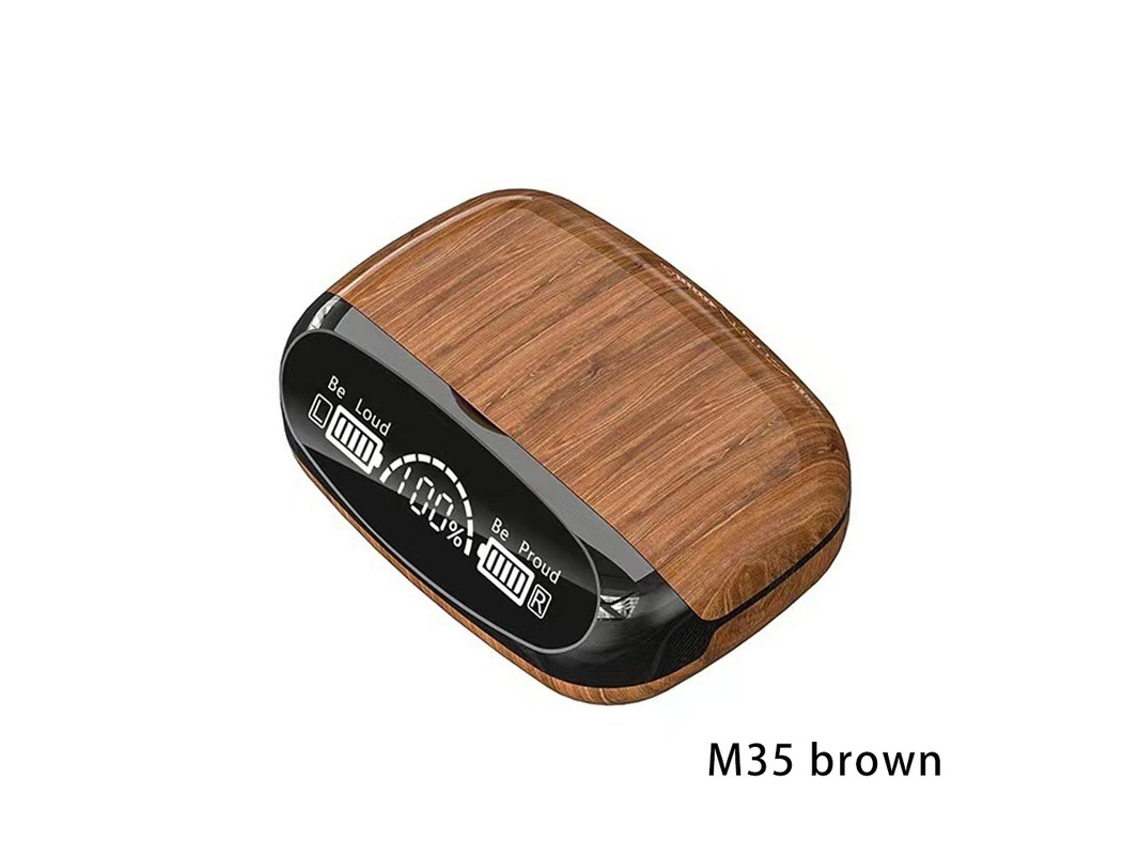 Auriculares Inalámbricos Reducción Ruido Estéreo Control Táctil Graves YIZHOOD Bluetooth Marrón