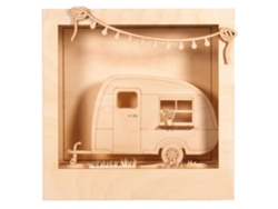Kit de decoración 3D DIY - Caravana - Madera - 24 cm