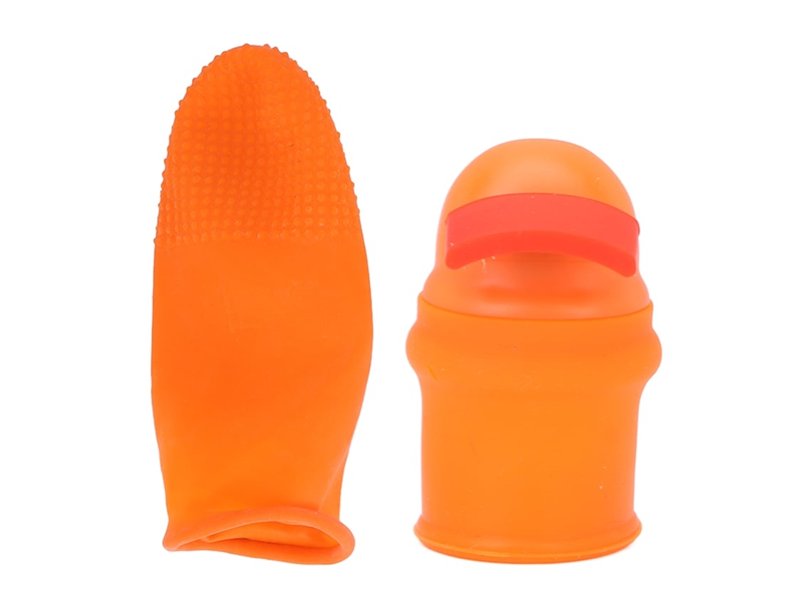 Faca Rebe-Thumb para jardinagem com camada protetora e dedal perfurado anti-corte para vegetais e colheita.