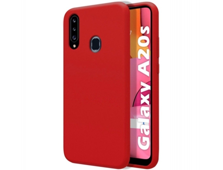 Carcasa Samsung Galaxy A20s TUMUNDOSMARTPHONE Silicona Líquida Rojo