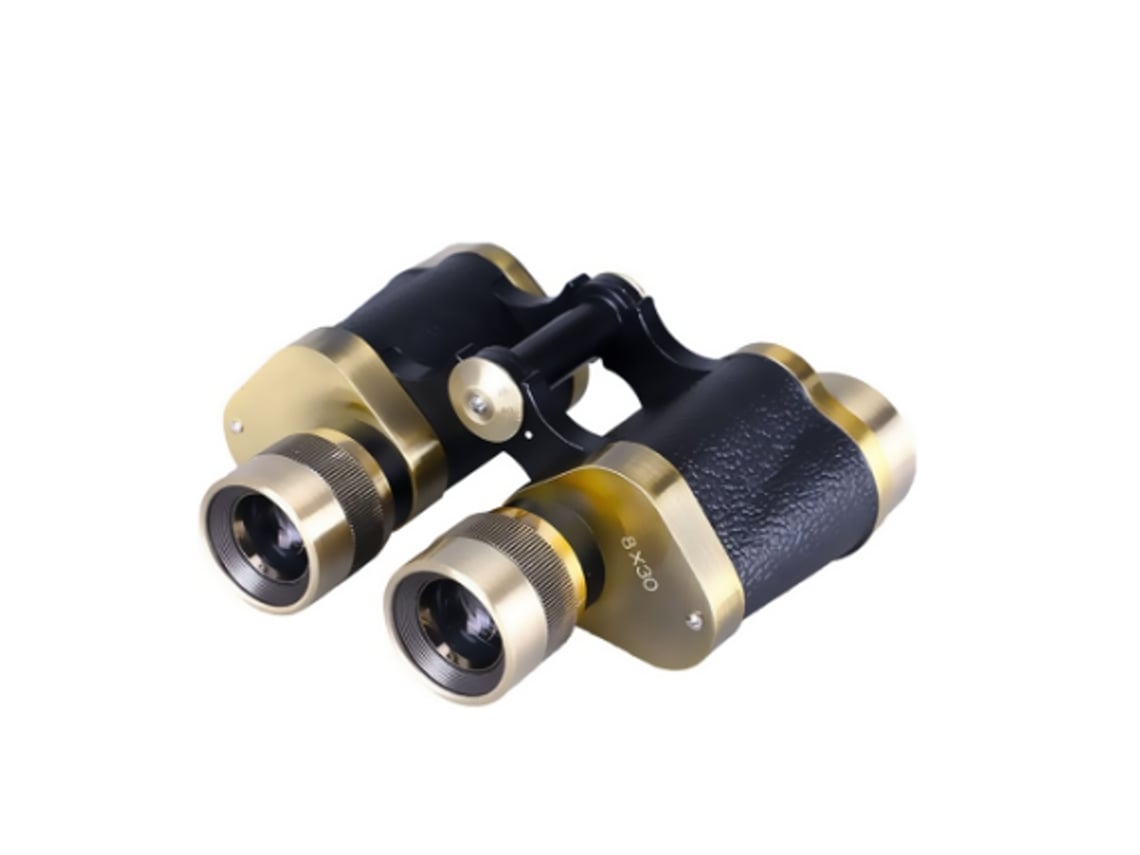 Binóculos Para Adultos 8x30 Bronze Grande Angular Coordenado Para Uso Ao Ar Livre Para Observação De Pássaros Bronze Facpoet