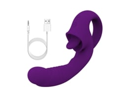 Vibrador De Masturbacin Para Lamer La Lengua De 10 Frecuencias Para Mujeres (prpura) Bestvite