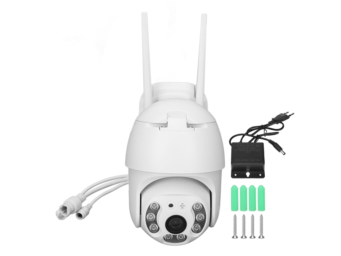 Cámara De Seguridad Ptz Para Interiores Y Exteriores Con Clasificación Ip66 A Prueba De Agua, Seguimiento Automático Y Luz Led Hd.