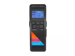 Mini grabadora de voz digital, reproductor MP3 y carga USB 32 GB Yizhood (negro)