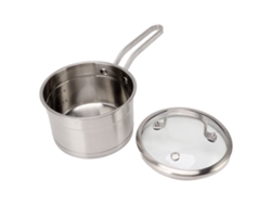 Olla Para Leche De Acero Inoxidable 304 Con Fondo Grueso Y Tapa, Ideal Para Cocinar Sopas.