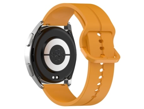 Correa de Silicona 22mm ajustable para Samsung Galaxy Watch 3 45mm/Huawei Watch GT3 SE - amarillo