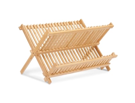 Escurreplatos de Bambú 31,5x42x32 cm Plegable y Resistente TIENDA EURASIA