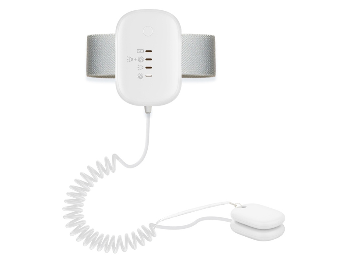Alarma magnética recargable para enuresis Eifson con 3 modos de recordatorio (blanca)