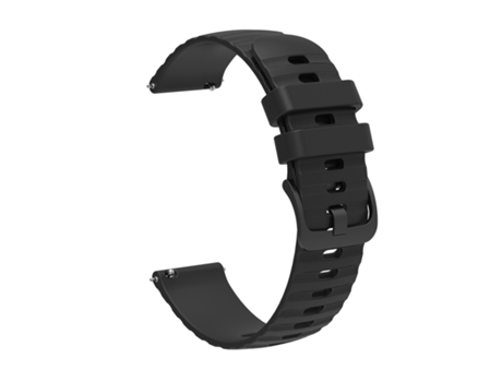 Correa de reloj deportivo de silicona Negro Negro 22 mm Samsung Galaxy Watch 3 45 mm/Gear S3 Classic, Huawei watch GT Runner/GT2 Pro, Huami amazfit...
