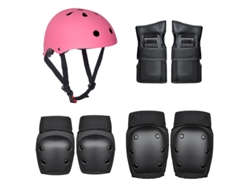 Juego de protección para casco de esquí Balance Bike para adultos y niños YUYSAN Rosa Negro (S-Menos de 35 kg)