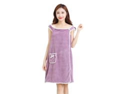 Albornoz Kofihety Absorbente Ideal Playa Spa Morado (20x20x8cm)