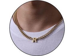 2026-collar De Cadena Cuban Link Con Letra Inicial A-z Acero Inoxidable 6.5mm 18+2 Pulgadas Regalo De Joyería Para Hombres Mujeres Niños