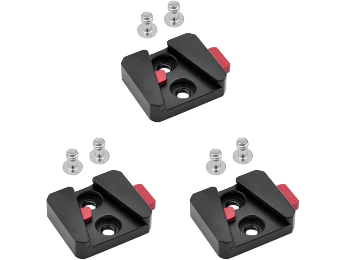 Placa De Separación Universal Para Adaptador De Batería V-mount De 3 Piezas Y 1/4"