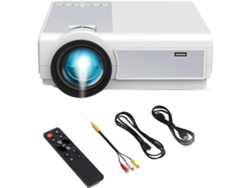 Proyector De Cine En Casa Con Vídeo 1080p, 12000 Lúmenes, Wifi + Bluetooth Para Hd, Usb, Vga Y Av.