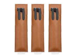 Porta lápices 3 piezas, estuche para bolígrafos en piel, banda elástica para la mayoría de tablets, 174.5 cm