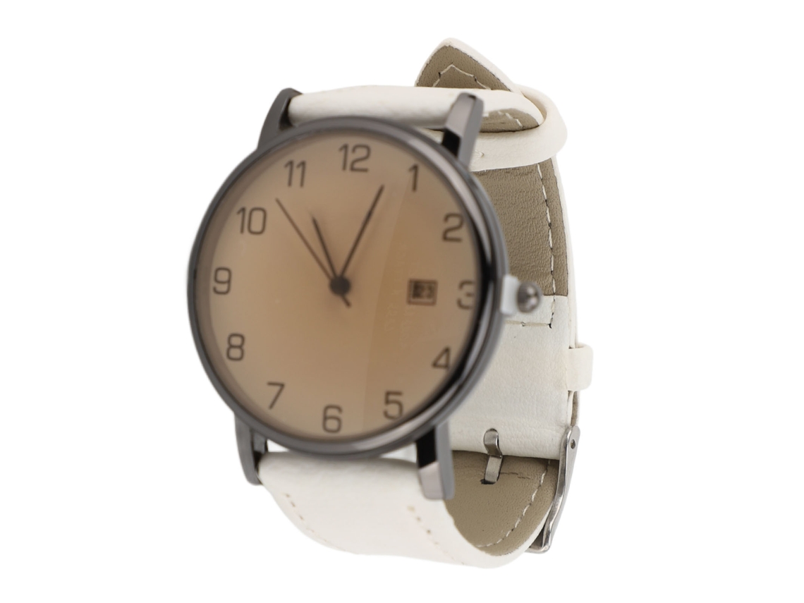 Reloj Analógico Para Hombre Con Fecha Y Calendario, Correa De Piel Sintética, Cristal Mineral, Diseño Delgado.