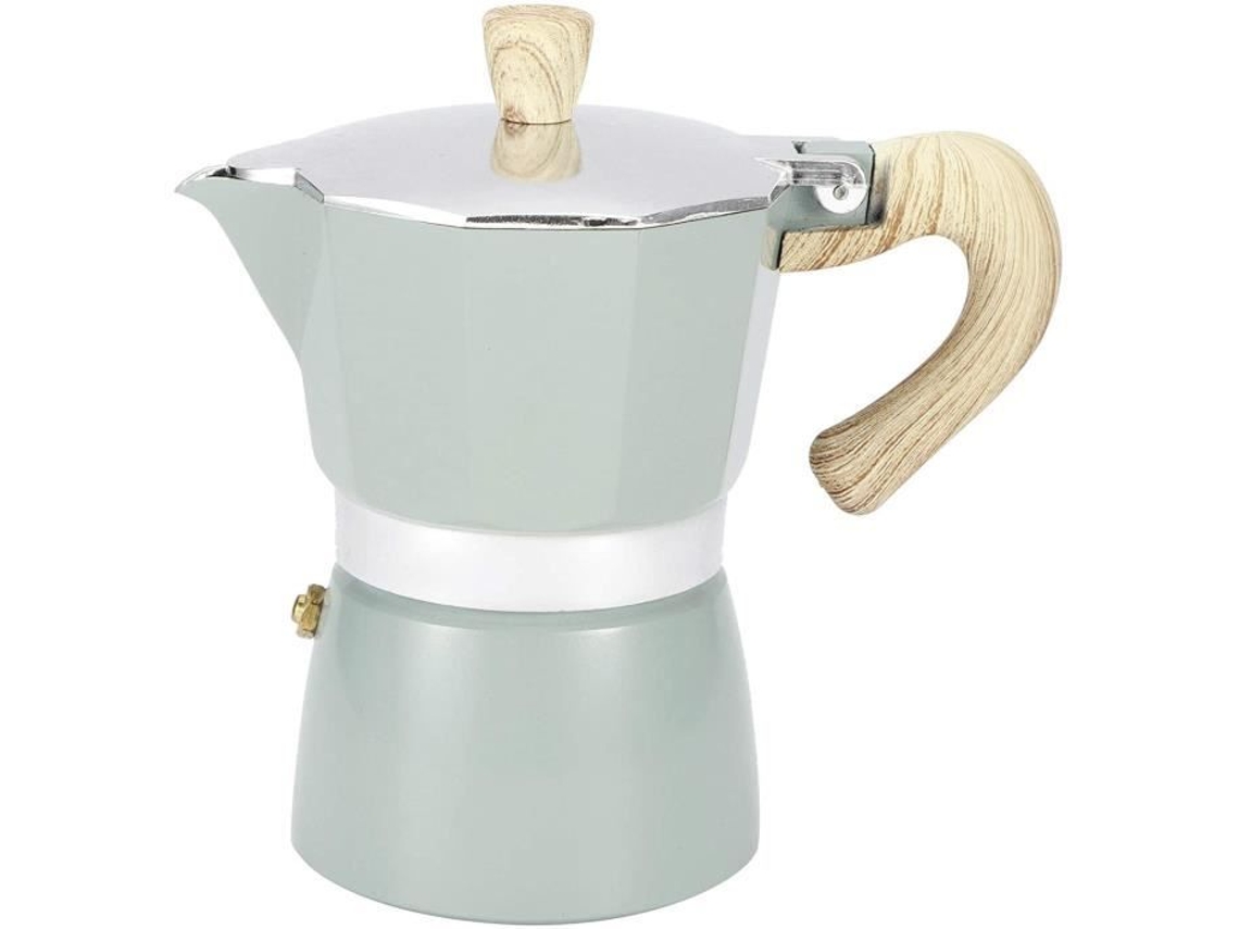 Cafetera octogonal de aluminio, tetera Moka para el hogar, cafetera italiana clásica, suministros de café 353