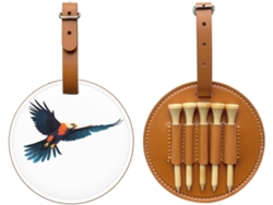 Bolsa para Guardar Tees de Golfe Summit Hawk Silhouette, Preta Fácil de Transportar e Mais Eficiente para Jo