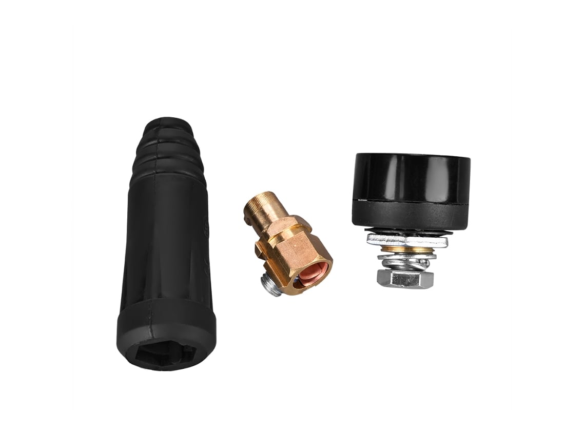 1 Peça Conector Rápido Dkj35-50 De Cabo De Solda Estilo Europeu Preto Adaptador De Conexão Rápida