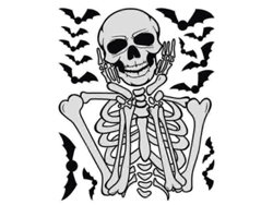 Pegatinas creativas de Halloween para decoración de Halloween Ly Ebike