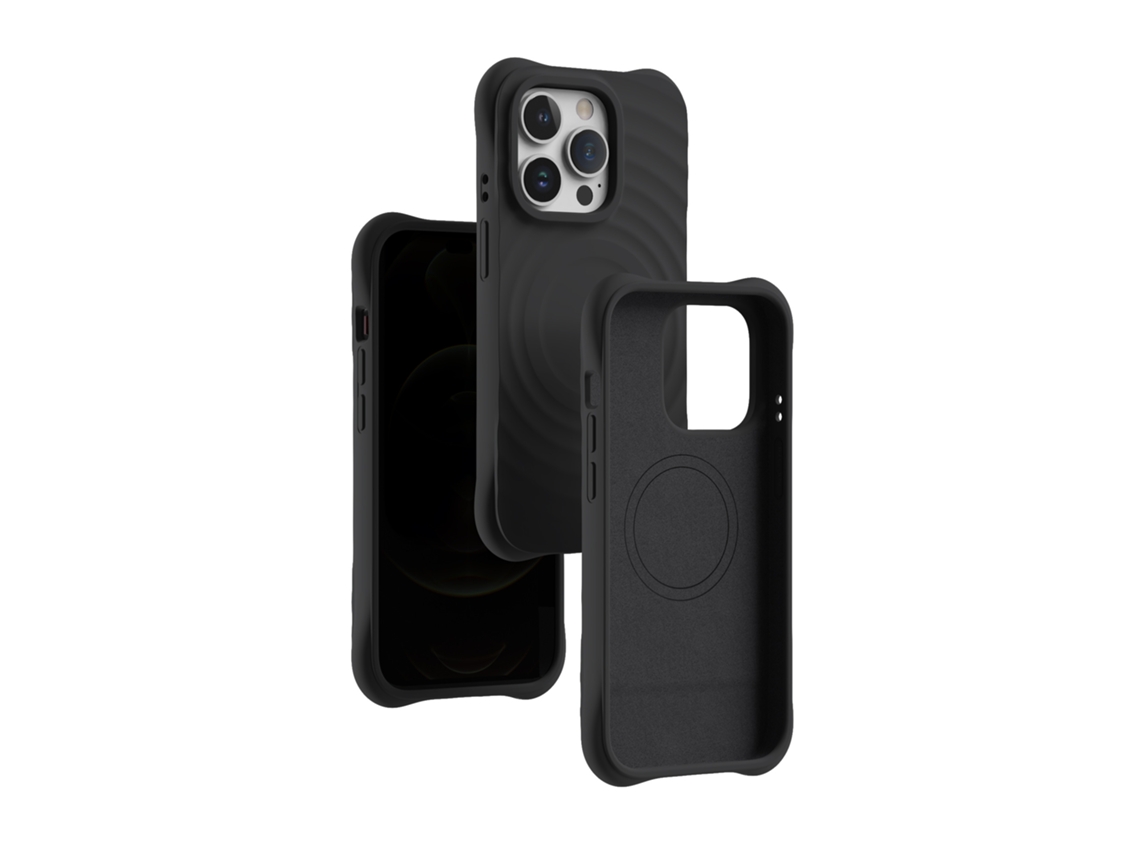 (negro, Iphone 16 Pro) Funda Magnética Para Iphone, Cobertura Total Con Silicona Líquida.
