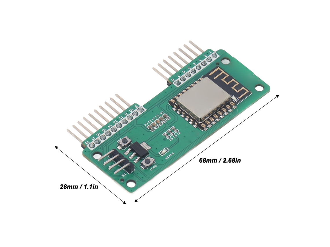 Placa de desarrollo de módulo Wifi 2026as-Pcb para Flipper Zero Esp8266 Deauther V2 Componentes electrónicos