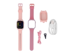 Reloj Inteligente Para Niños 4g Con Pantalla Grande Hd, Mensajes De Voz Y Llamadas Vídeo Rosa
