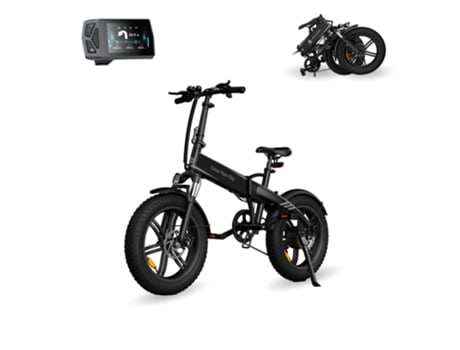 Bicicleta eléctrica plegable Xiaomi A DECE OASIS A20F 120km, 7 velocidades Negro