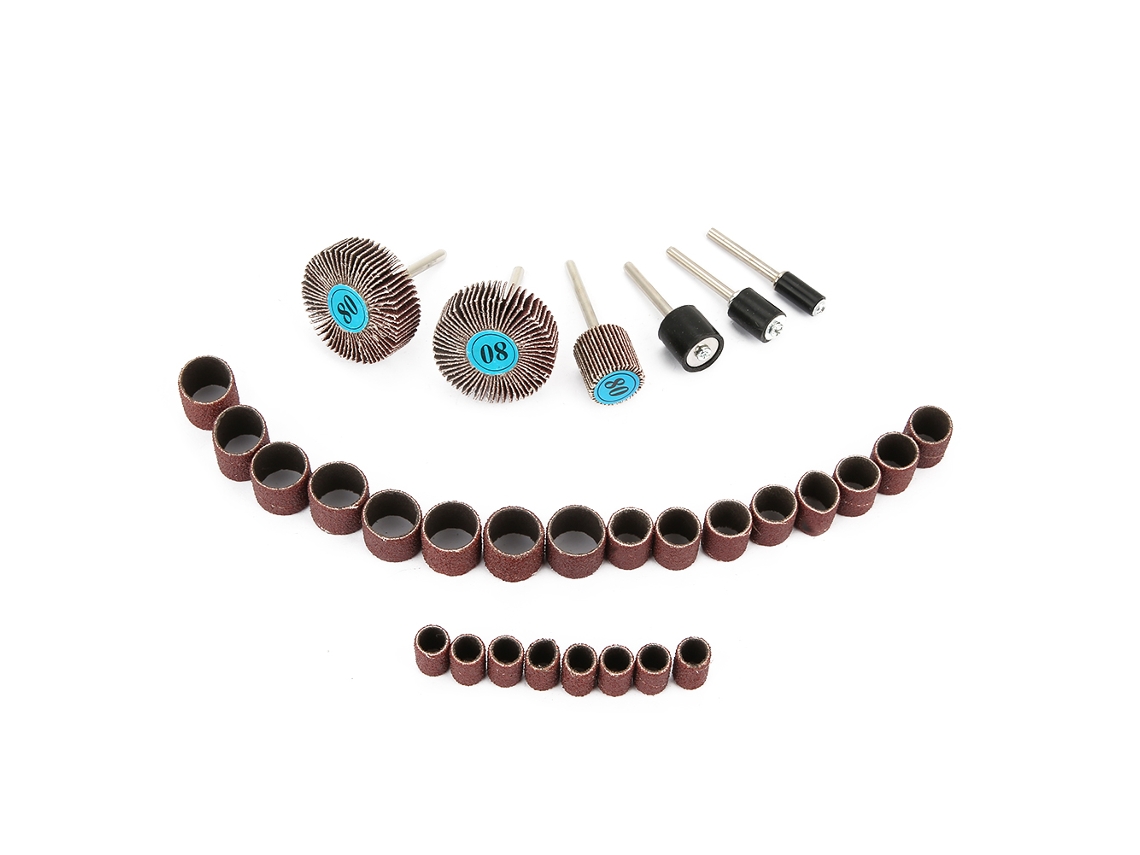 Set De 30 Accesorios Para Herramientas Rotativas: Mezclilla, Pulido Y Cepillado De Uñas Con Taladro Eléctrico Y Amoladora