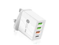 Cargador De Teléfono Móvil Pd36w Cargador Rápido Adaptador De Múltiples Puertos Cabeza De Carga