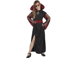 Disfraz de Niña DISFRAZZES Vampiresa Con Cuello (Talla: 10 a 12 años)