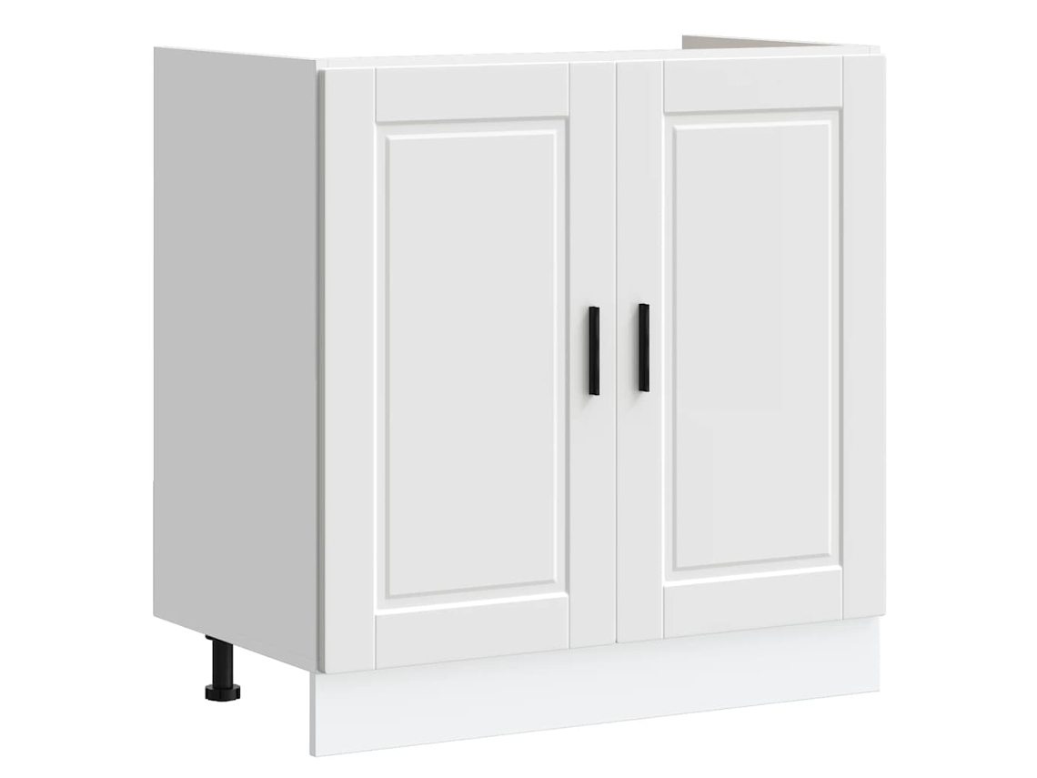 Mueble Bajo Fregadero VIDAXL Blanco Madera contrachapada (80x46x81.5 cm)