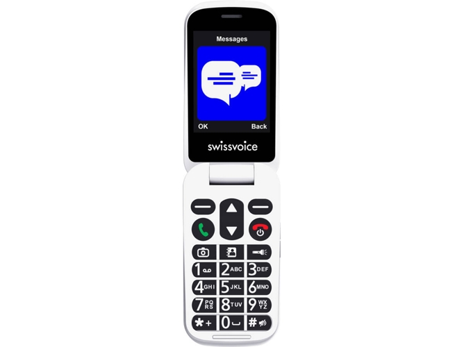 Teléfono móvil SWISSVOICE D28 (2.8'' - 2G - Blanco)