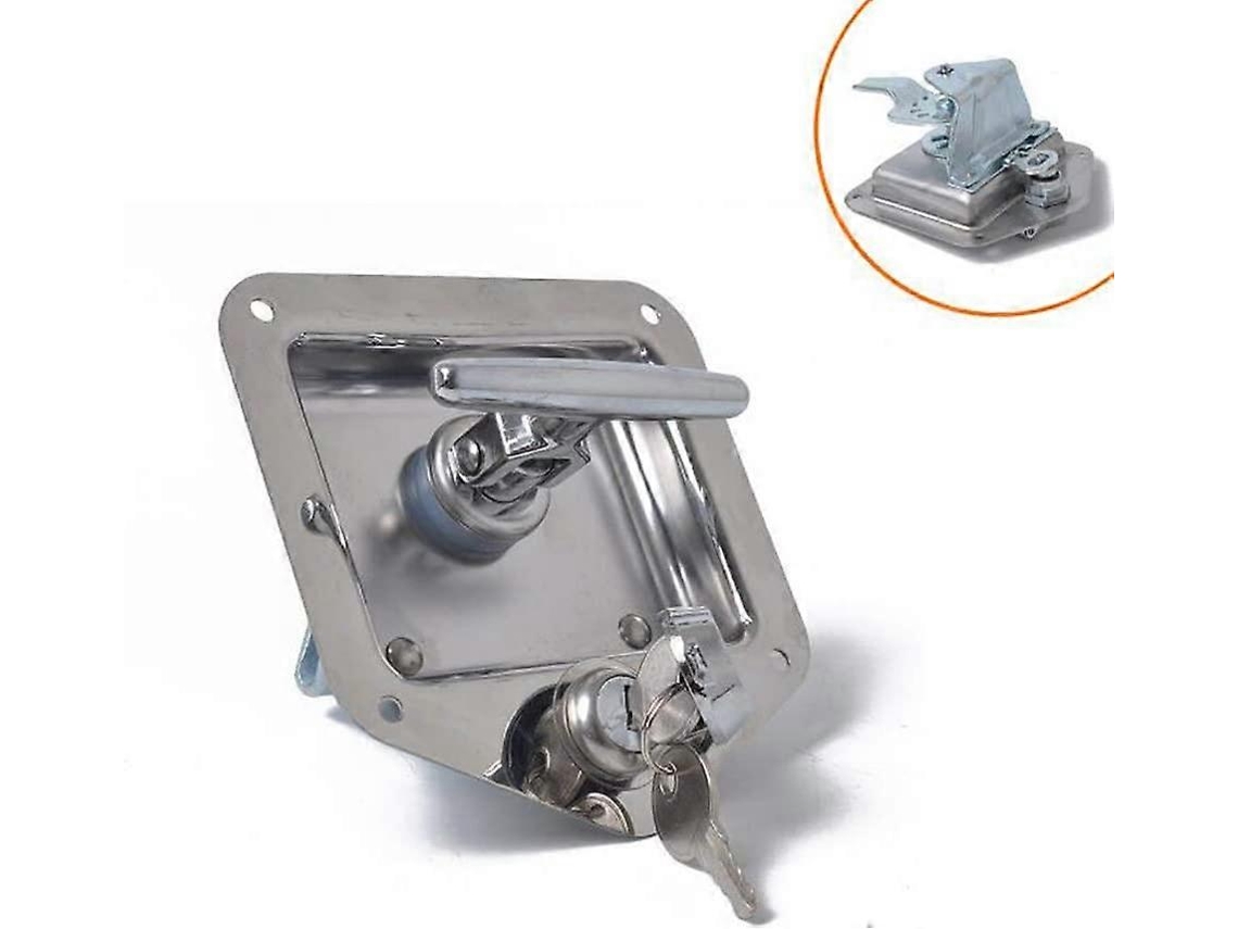 Cerradura Antirrobo De Acero Inoxidable Para Remolques Caravanas Cajas Herramientas