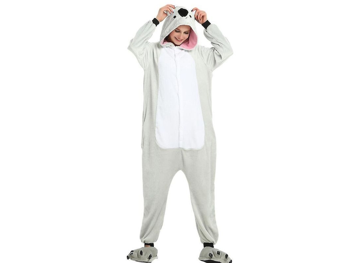 2026-pijama De Koala Ilwhe De Franela Con Capucha Para Adultos Y Niños Festivales Invierno