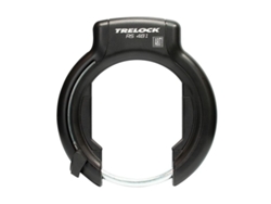 Cerradura de cuadro de bicicleta en forma de herradura con anchura de montaje del cuadro de 106 mm a 112 mm (distancia entre neumáticos 92 mm) TRELOCK RS481