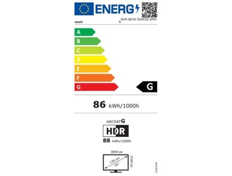 Nevir Televisão Nvr-8076-554K2S-Sma-N 55´´ 4K Led