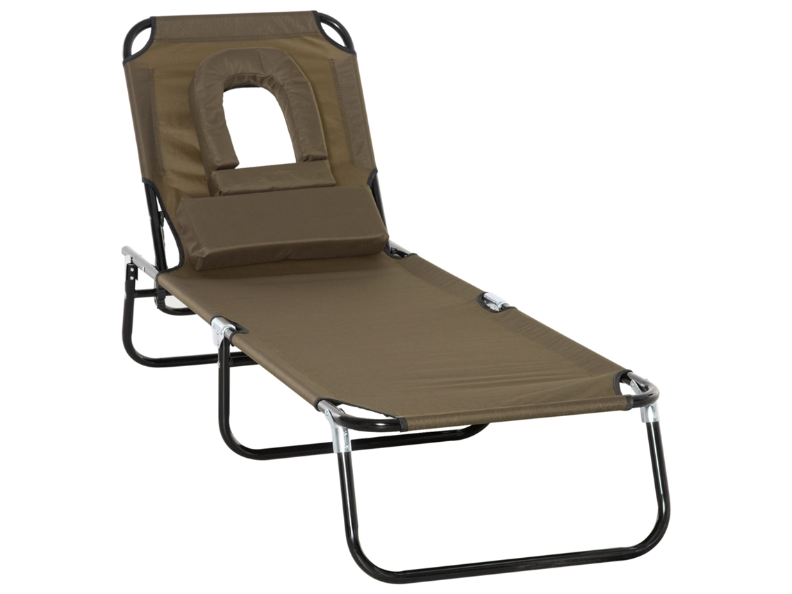 Tumbona De Lectura Para Balcón/ventana Oxford Brown De 190 Cm