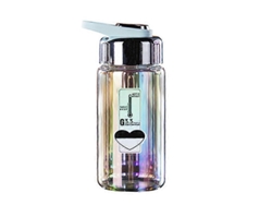 Botella De Agua Portátil Con Superficie Espejada Y Resistente A Altas Temperaturas Para Deportes De Camping. Rosewell