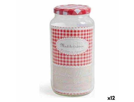 Tarro MEDITERRANEO Multiusos 935 ml Vidrio (12 Unidades)