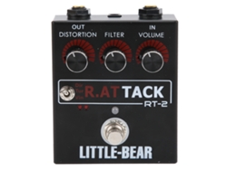 Rat Tone LM308N - Efecto de distorsión de 3 niveles para guitarra eléctrica (accesorio individual)