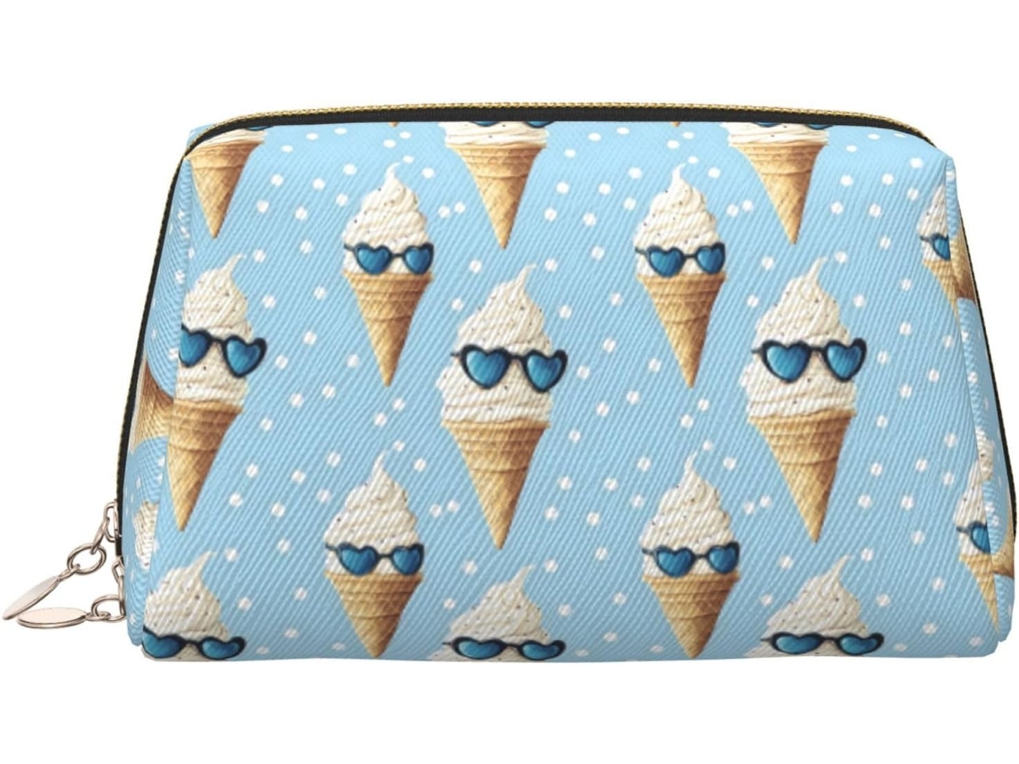 Neceser De Viaje Cuero Organizador Para Mujer Diseño Estampado Vacaciones