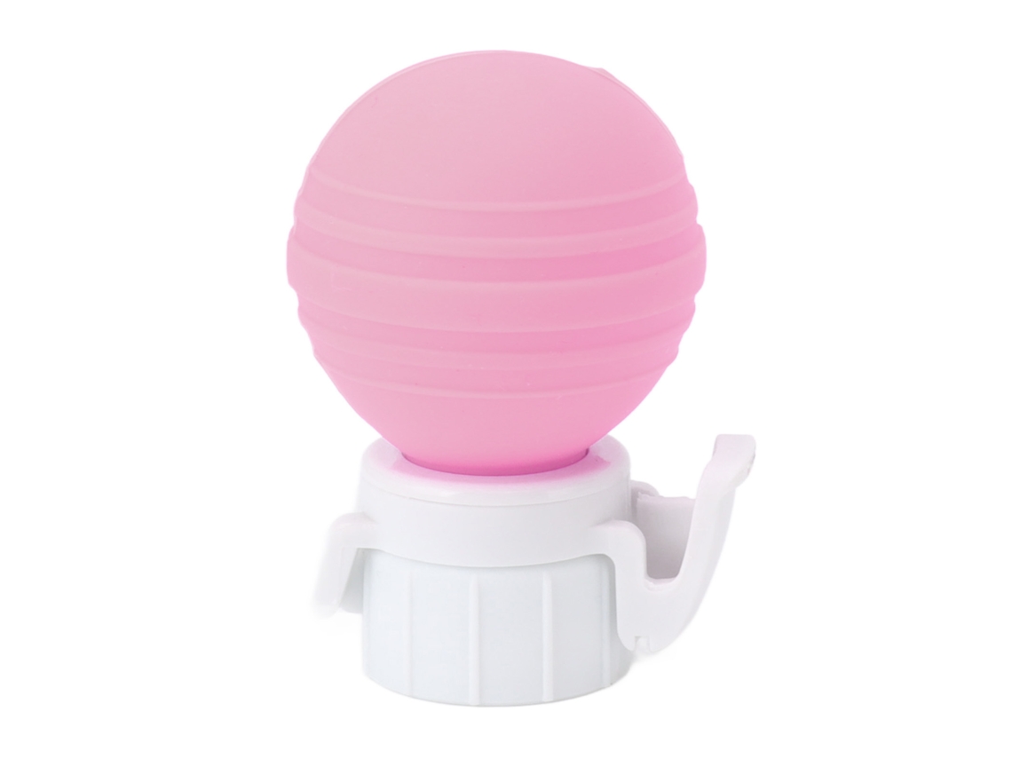 Tapa De Silicona A Prueba De Fugas Para Bebidas Carbonatadas Con Bomba De Aire - Rosa